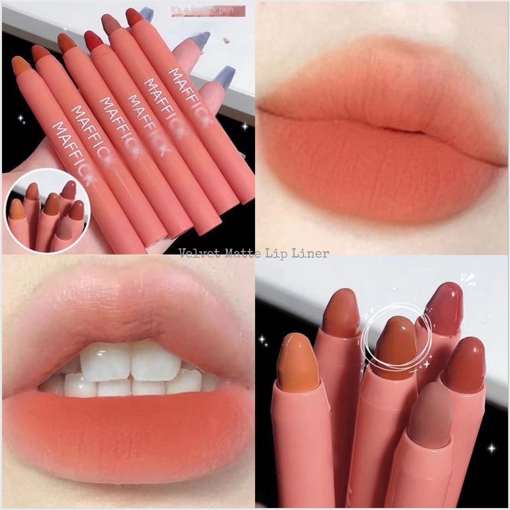 COD Creamy Balm Nude Lip Liner Waterproof Lipstick Pencil Hundred Match