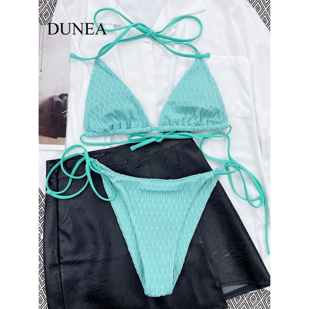 DUNEA Women S Sexy Triangle Bikini Swimsuit Shopee Philippines