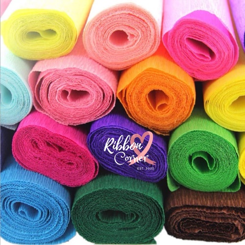 SHORT 25x250cm Crepe Paper Roll For Paper Flowers Arts Crafts DIY