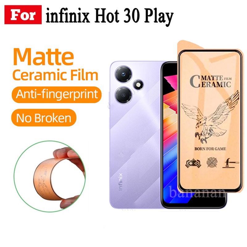 Infinix Hot Play Matte Ceramic Tempered Glass For Infinix Smart