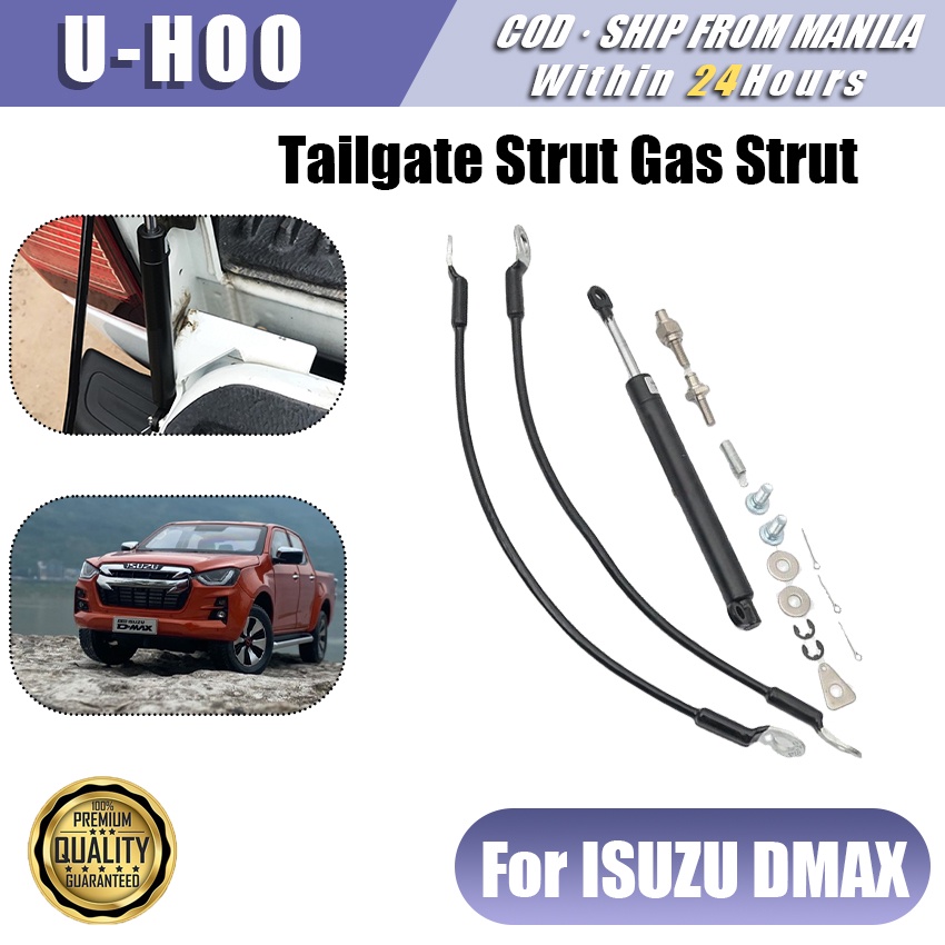 Stainless Steel Tailgate Damper Strut Slow Down Easy Up For Isuzu DMAX