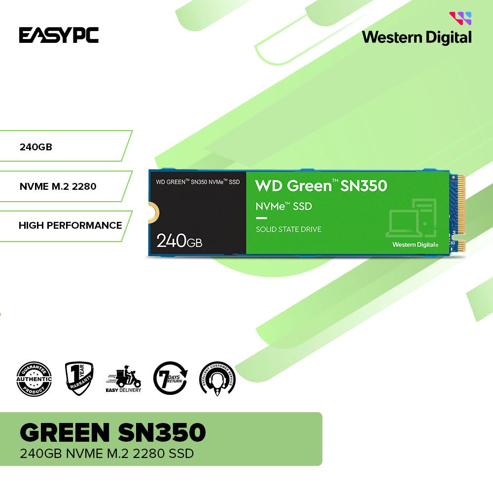 Easypc Western Digital Green Sn Gb Gb Tb Gb Nvme M