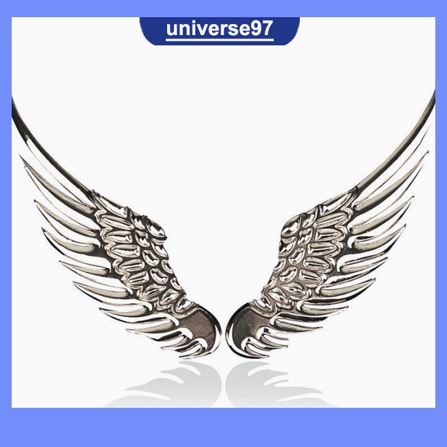 Ping Car Auto Sticker D Stereo Metal Angel Wing Car Decoration With