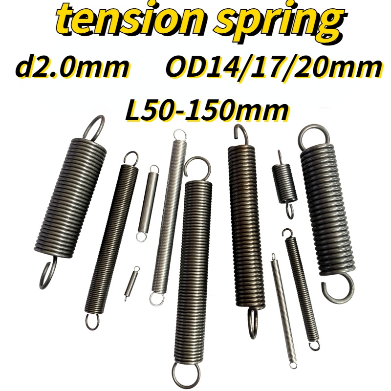 XNYTension Spring Wire Diameter 2 0mm Outer Diameter 14mm 304