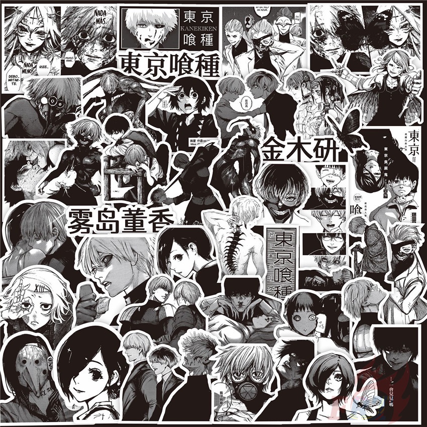 Pcs Set Tokyo Ghoul Classical Black White Series Stickers Diy