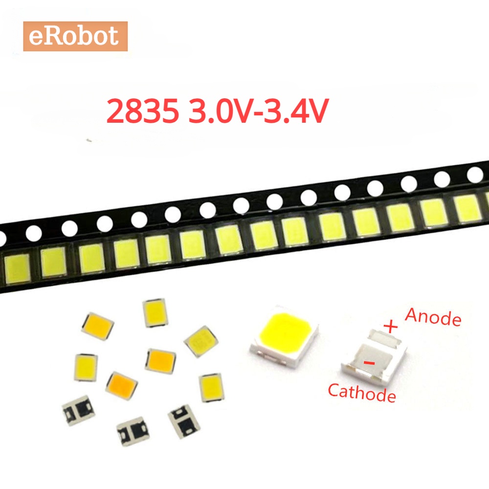 50Pcs High Brightness SMD LED 2835 0 2W 60MA 3V 3 4V Highlight Diode