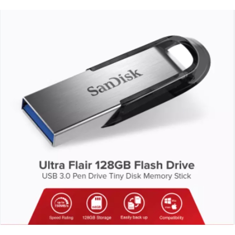 SanDisk Ultra Flair 128GB 256GB 512GB USB 3 0 Flash Drive Speed Up To