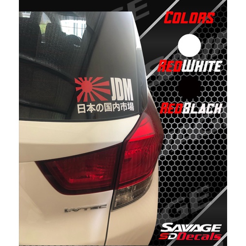 Jdm Kanji Weatherproof Cutout Decal Shopee Philippines