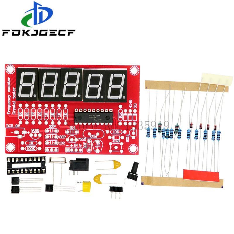 Hz Mhz Digital Led Crystal Oscillator Frequency Counter Tester Diy