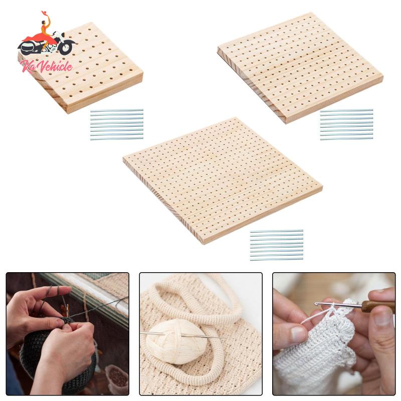 Whstrong Wooden Crochet Blocking Boards With 8 Stainless Steel Rod