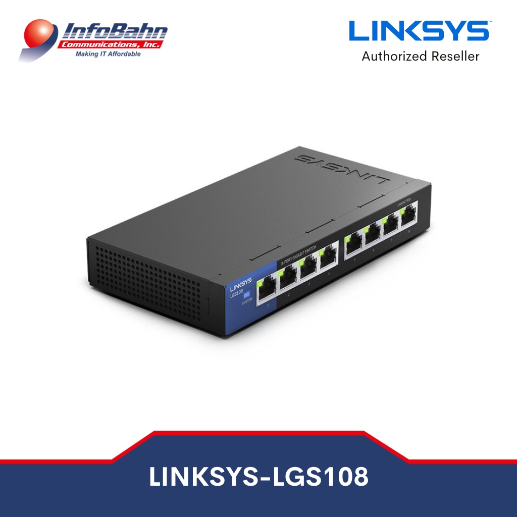 Linksys 8 Port Business Desktop Gigabit Switch Lgs108 I Lgs 108 Lgs108