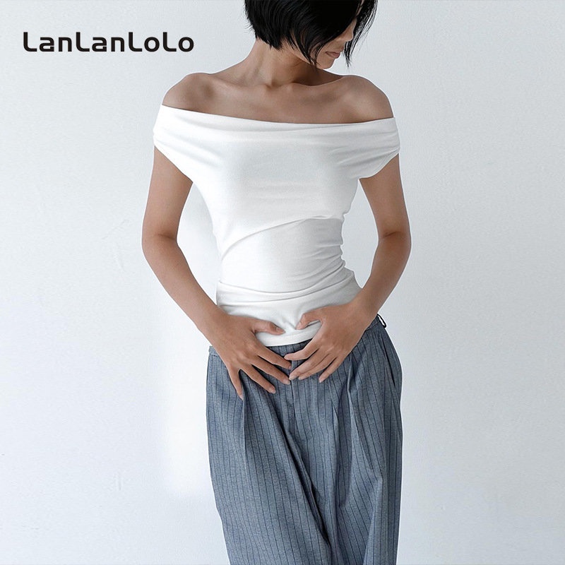 LanLanLoLo Women S 2023 Solid Color V Neck Sleeveless Backless Sexy