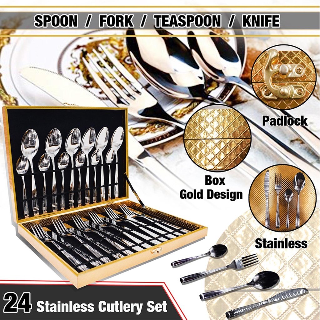 Fcd Silverware Set Pieces Cutlery Set Stainless Steel Dinnerware