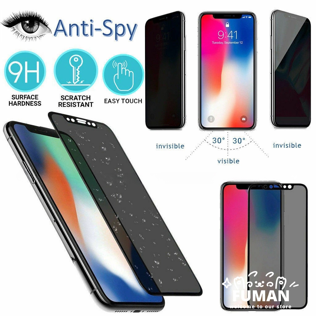 D Full Cover Anti Spy Anti Voyeur Tempered Glass Compatible For Realme