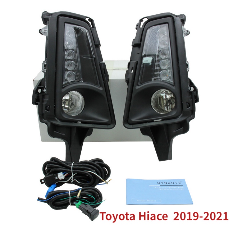 Ye Hiace Commuter Deluxe Foglamp Cover With Drl Daytime