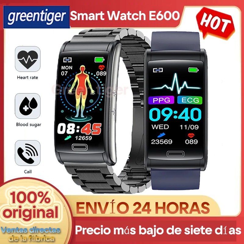 E600 ECG PPG HRV Smart Watch Non Invasive Blood Glucose Body