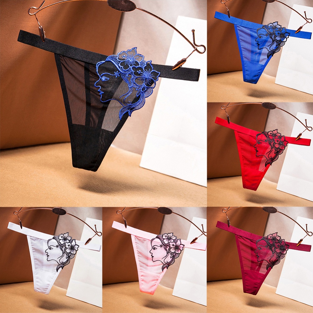 Women Sexy Briefs Lace Thong G String Panties Lingerie Underwear Mesh T