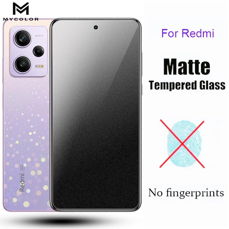 Matte Tempered Glass Screen Protector For Redmi Note 14 13 12 Turbo 12s