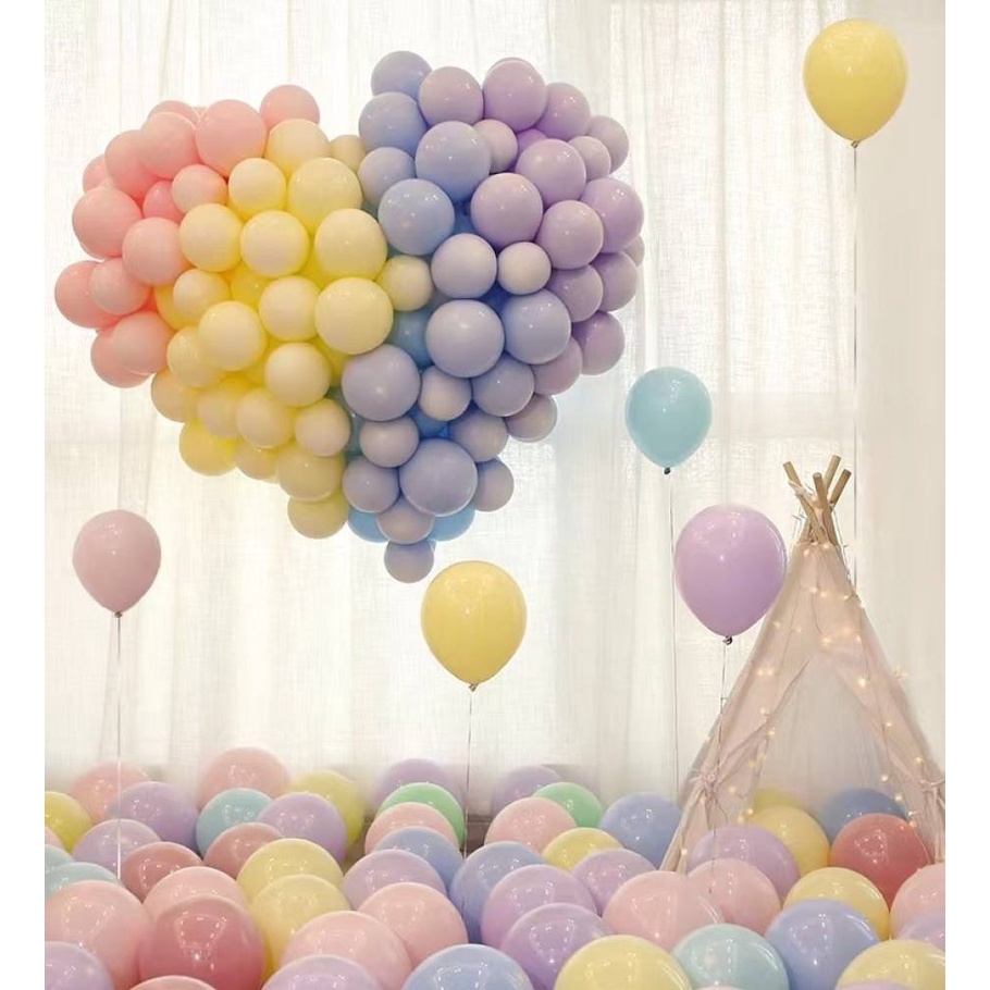 Macarons Balloons Set 12inch Latex 20pcs 50pcs Pastel Colorful Ballon