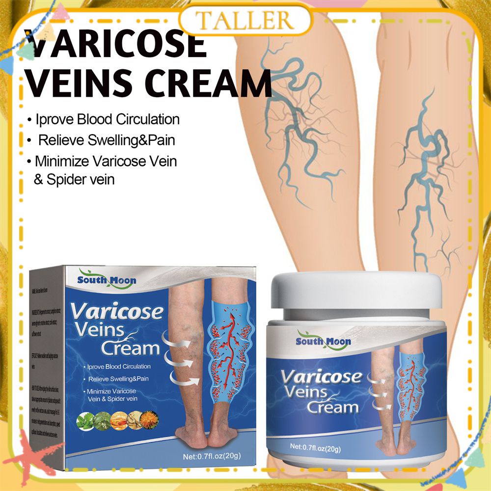 Ready Stcok South Moon Varicose Veins Cream Relieve Earthworm Leg