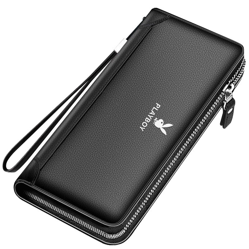 Playboy Men S Long Wallet Cage Long Zipper Wallet Large Capacity Wallet