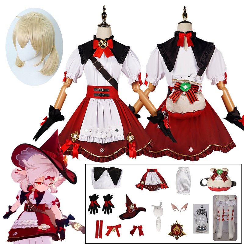 Genshin Impact Cosplay Costume Klee Blossoming Starlight Cosplay Dress