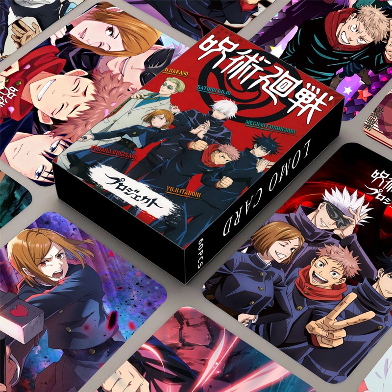 Anime Jujutsu Kaisen Photocard Double Sided Collectible Lomo Card Pcs