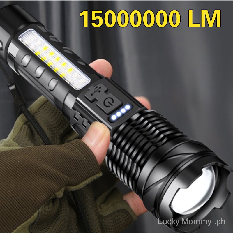 Powerful Long Range Rechargeable Flashlight Super Powerful Super