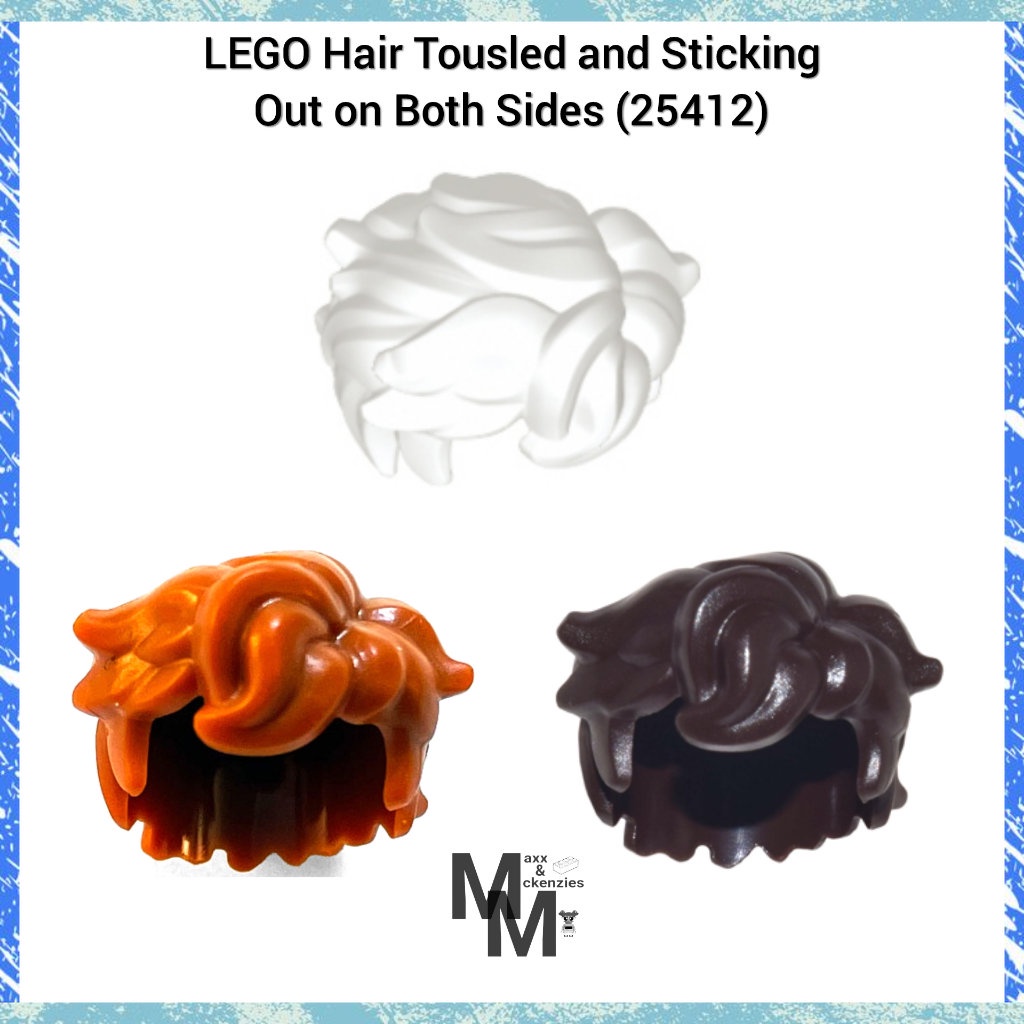 Hair Tousled And Sticking Out On Both Sides Lego Minifigure