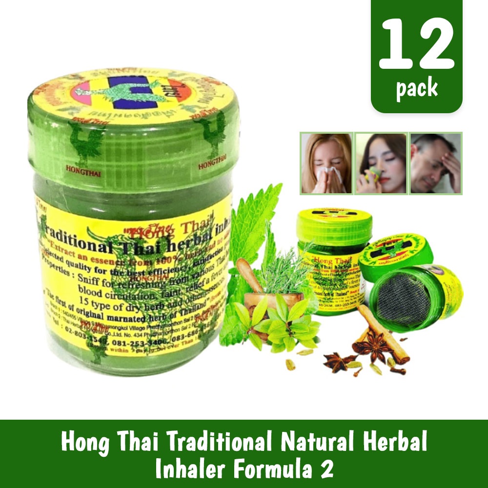 HNB Hong Thai Inhaler Thailand Original Herbal Inhalant 100 Authentic