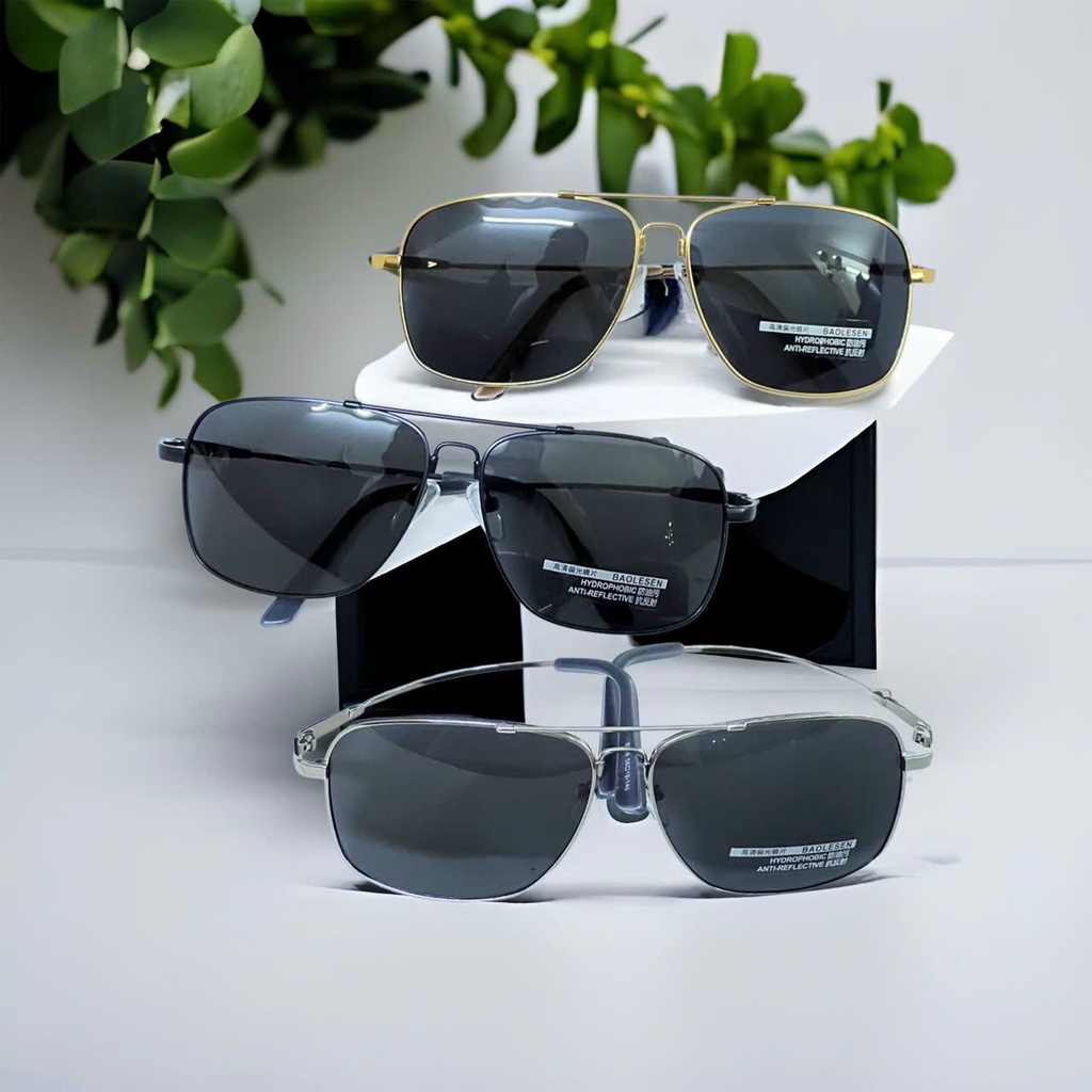 Fashionable Men S Sunglasses With Flexible Frame Titanium Polarizel