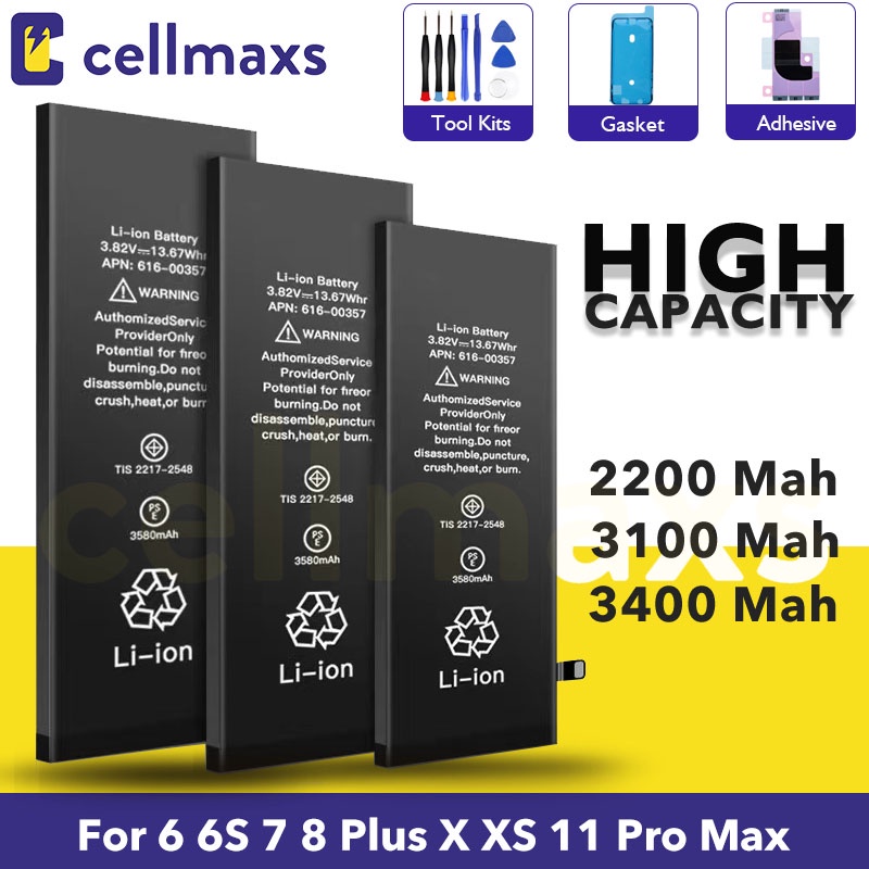 Cellmaxs High Capacity Battery For S Se S Plus Se X Xs Xr