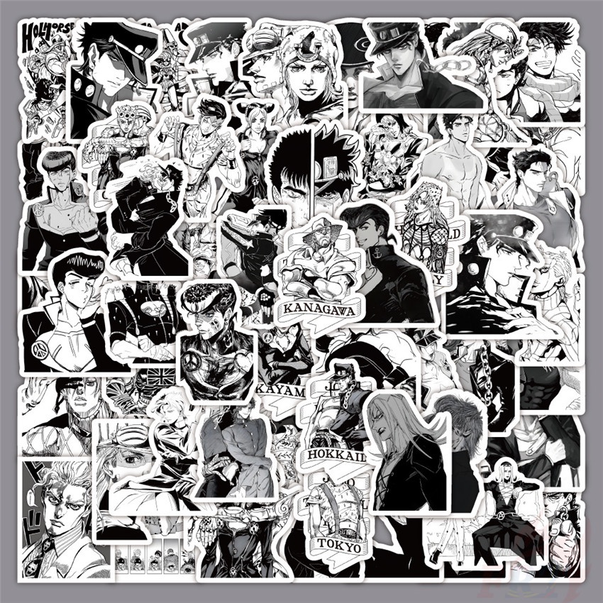 Classical Black White JoJo S Bizarre Adventure Series 01 Stickers