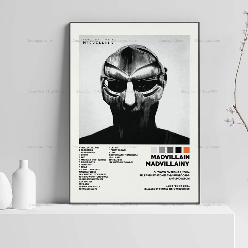 Classic Hip Hop Music Star Album Cover Mf Doom Mm Food Madvillain