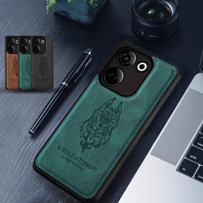 Lambskin Texture Leather Casing For Tecno Camon 20 Pro 4G CK7n Camon 20