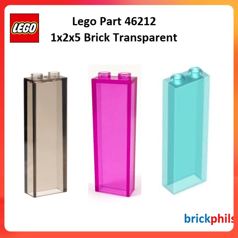 Original Lego Part 46212 1x2x5 Brick Transparent Shopee Philippines