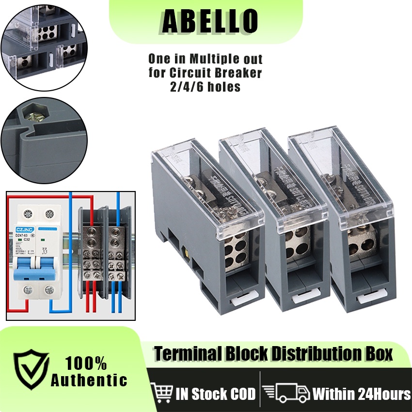 Rail Electric Wire Connector For Distribution Box One In Multiple Out