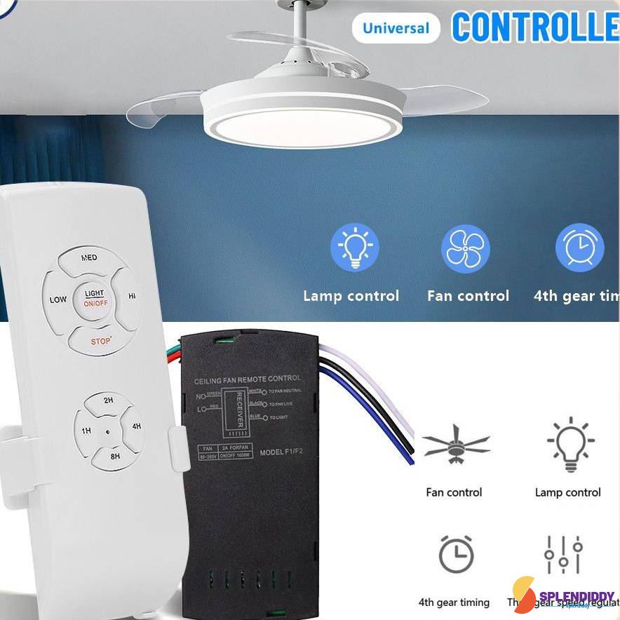 Smart Universal Ceiling Fan Lamp Remote Controller Kit Remote Control