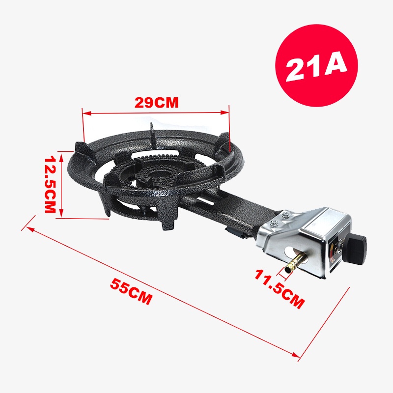 Cast Iron Gas Stove Heavy Duty Single Burner Automatic Ignition Gas