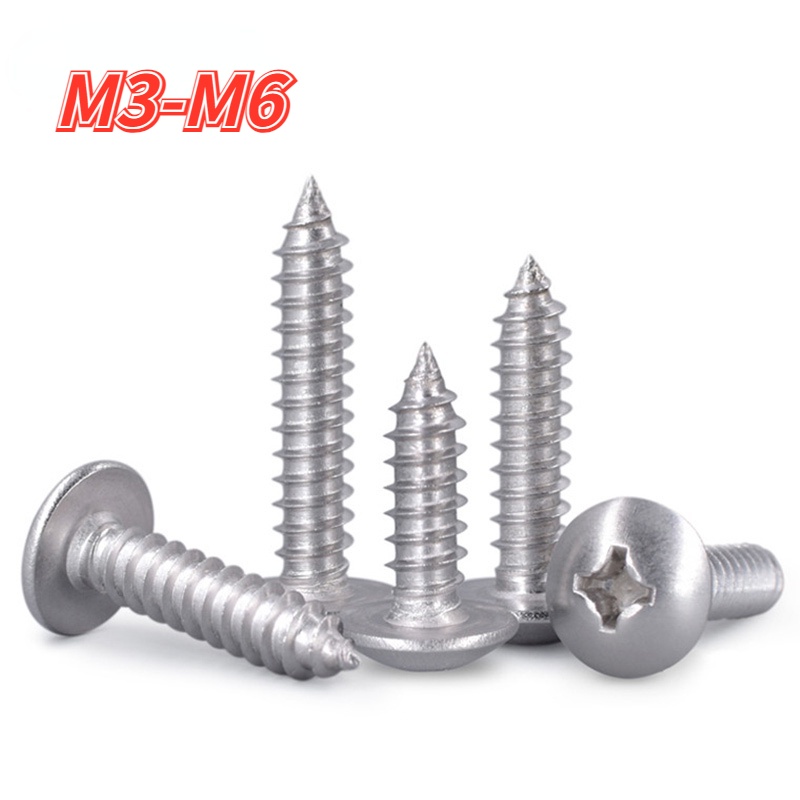 A4 80 High Quality 316 Stainless Steel Phillips Large Flat Head Self