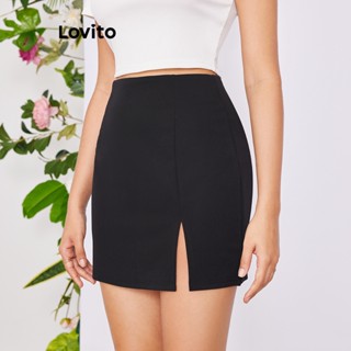 Lovito Women Split Skirts LBE02028 Shopee Philippines