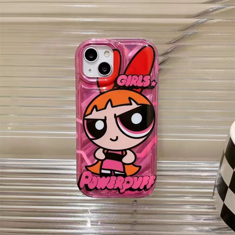 Cool Powerpuff GirlsLaser 3D Phone Case Compatible For IPhone15 11 14