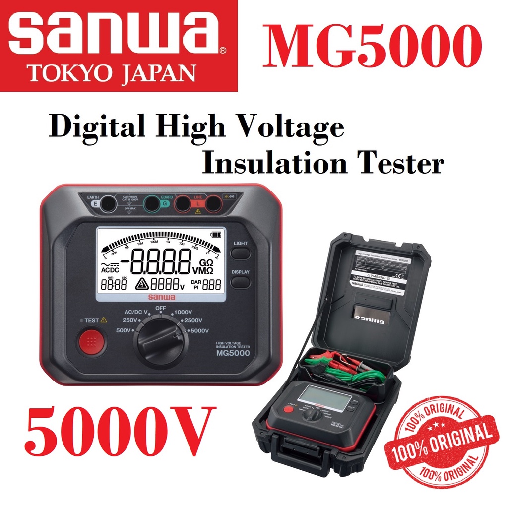 Sanwa MG5000 Digital Insulation Resistance Tester High Voltage Type