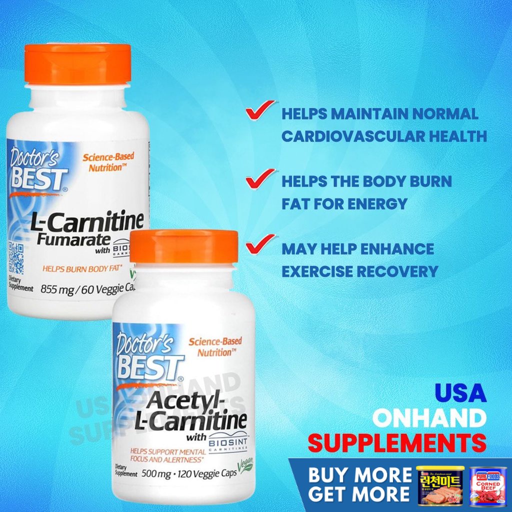 USA Onhand Doctor S Best L Carnitine Fumarate With Biosint Carnitines