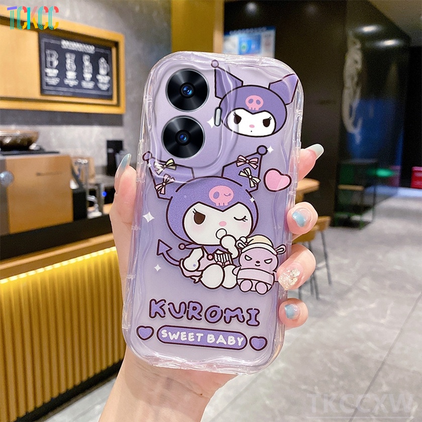 Cartoon Purple Kuromi Phone Case For Realme C C C C V Gt