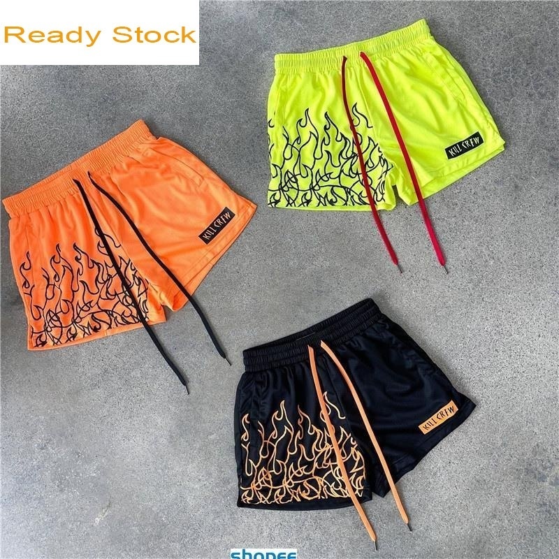 Ready StockNew Summer Men Mesh Gym Bodybuilding Casual Loose Shorts