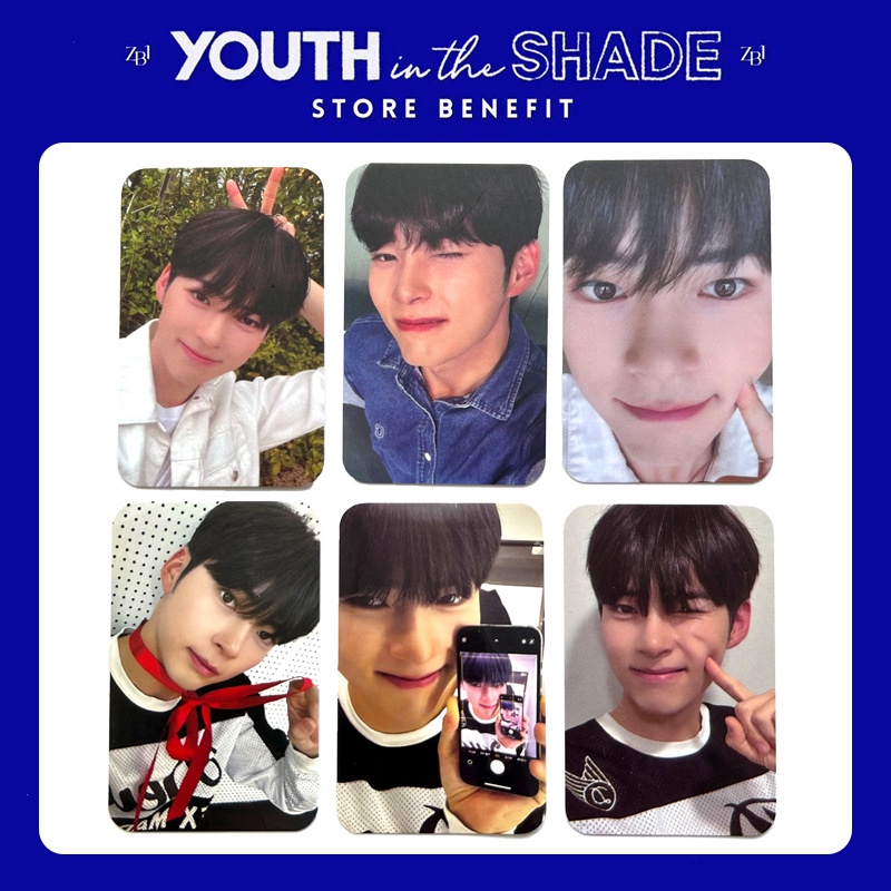 6pcs Set ZB1 YOUTH IN THE SHADE Debut Album Photocards ZEROBASEONE Lomo