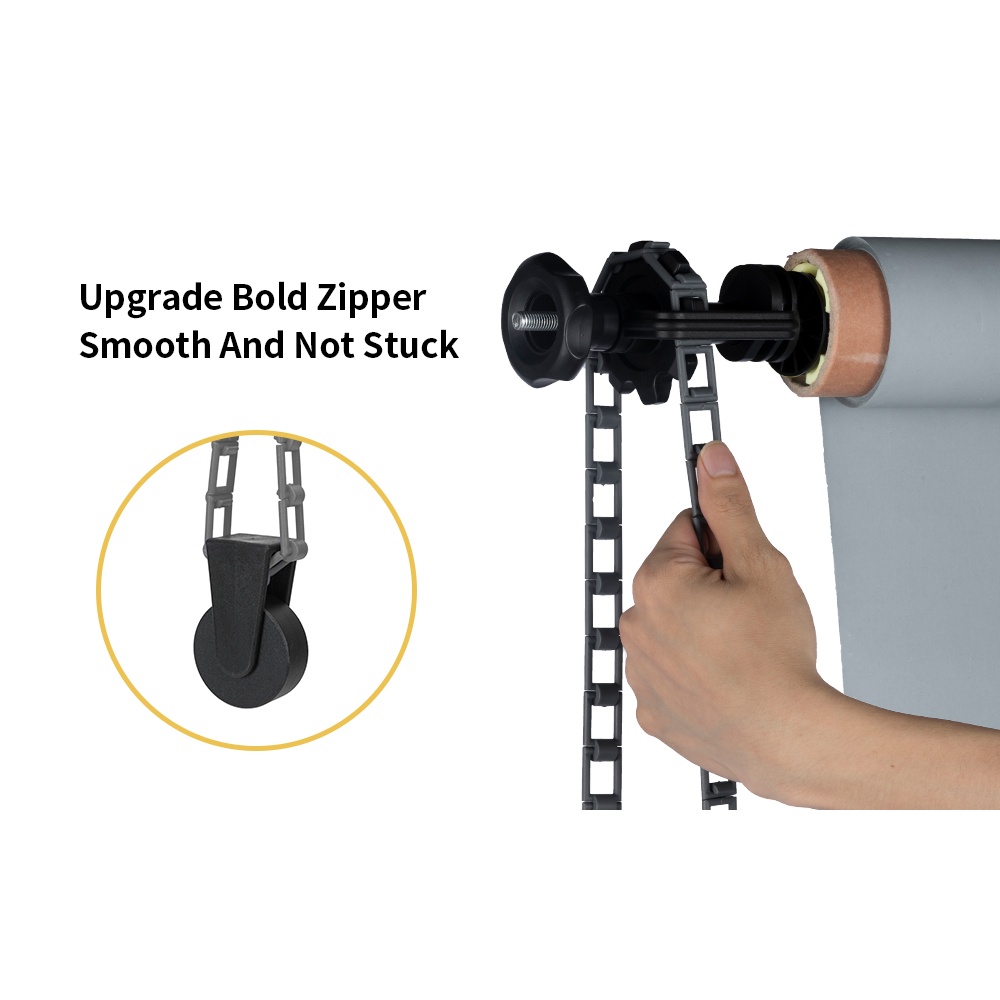 Photography Backdrop Lifter Manual Chain Axis 1 Roller Wall Mounting