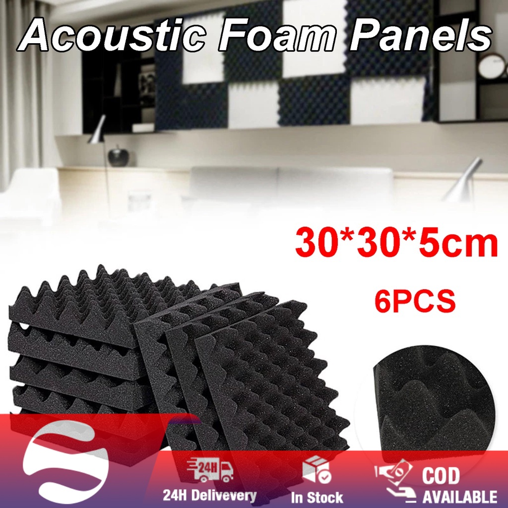 30x30x5cm Acoustic Foam Panels Soundproof Padding Studio Foam Egg Crate