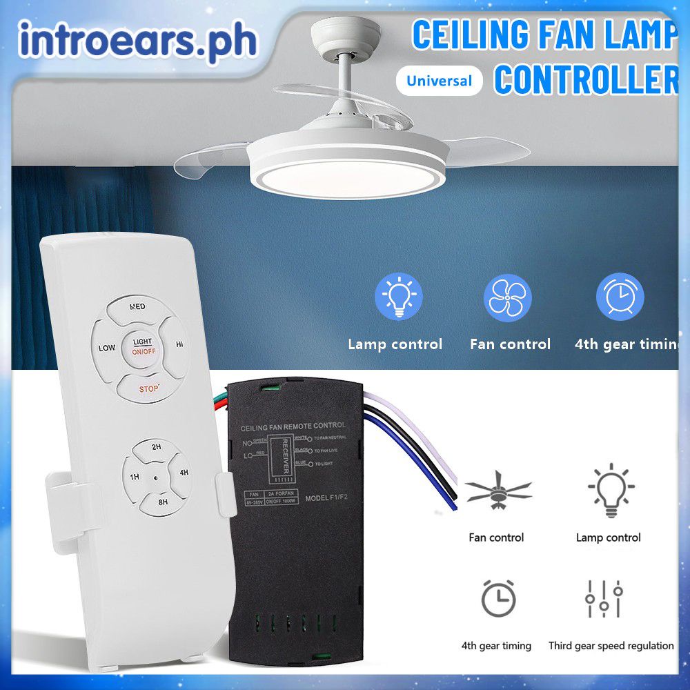 INTR INTR Universal Ceiling Fan Lamp Remote Controller Kit Receiver